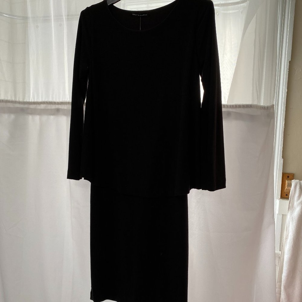 Nally & Millie Black Dress, Petite Small